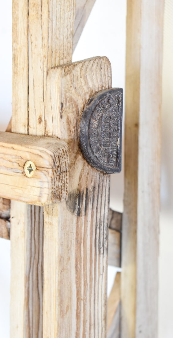 RUSTIC WOOD STEP LADDER - 4