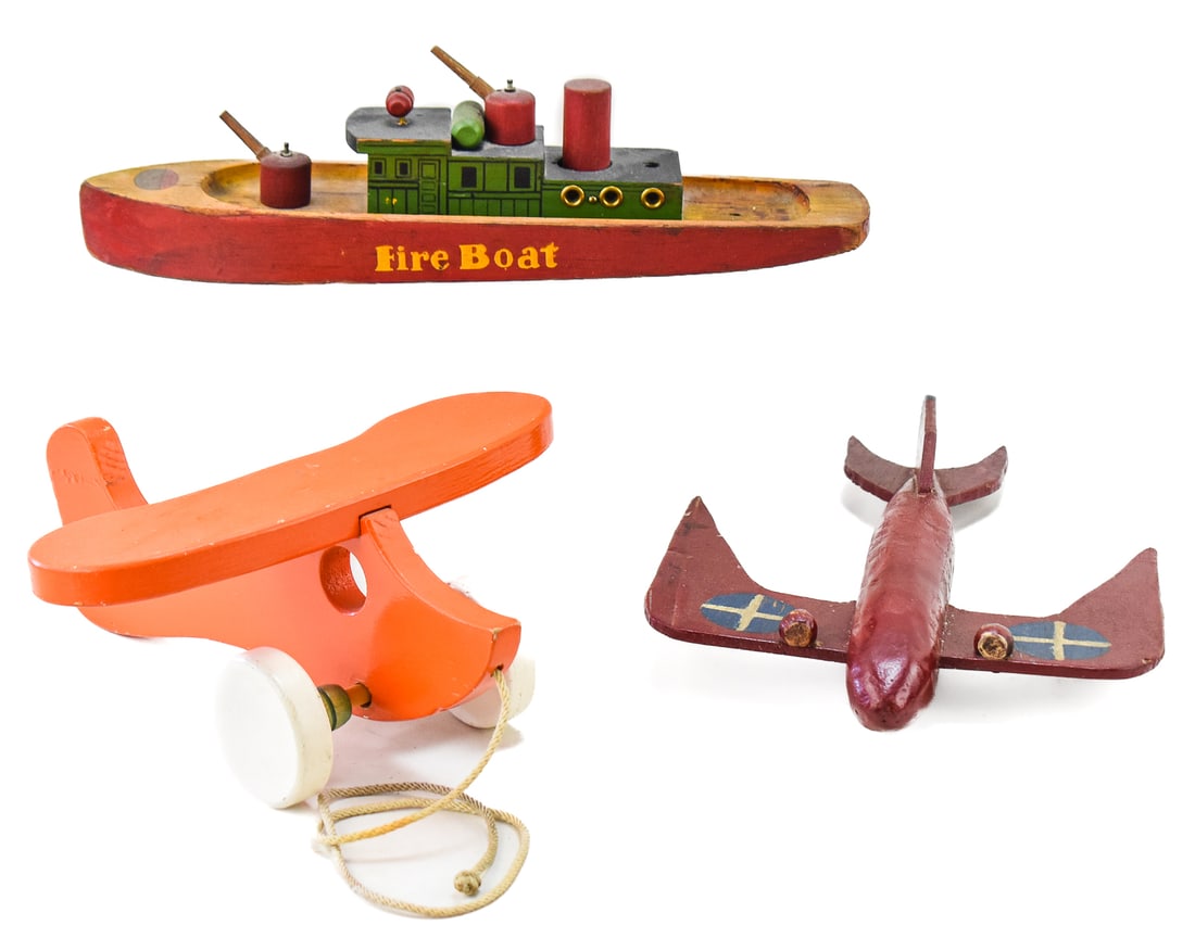 WOODEN PLANE & BOAT TOYS: TOM THUMB TOYS, JACRIM (1 of 2)