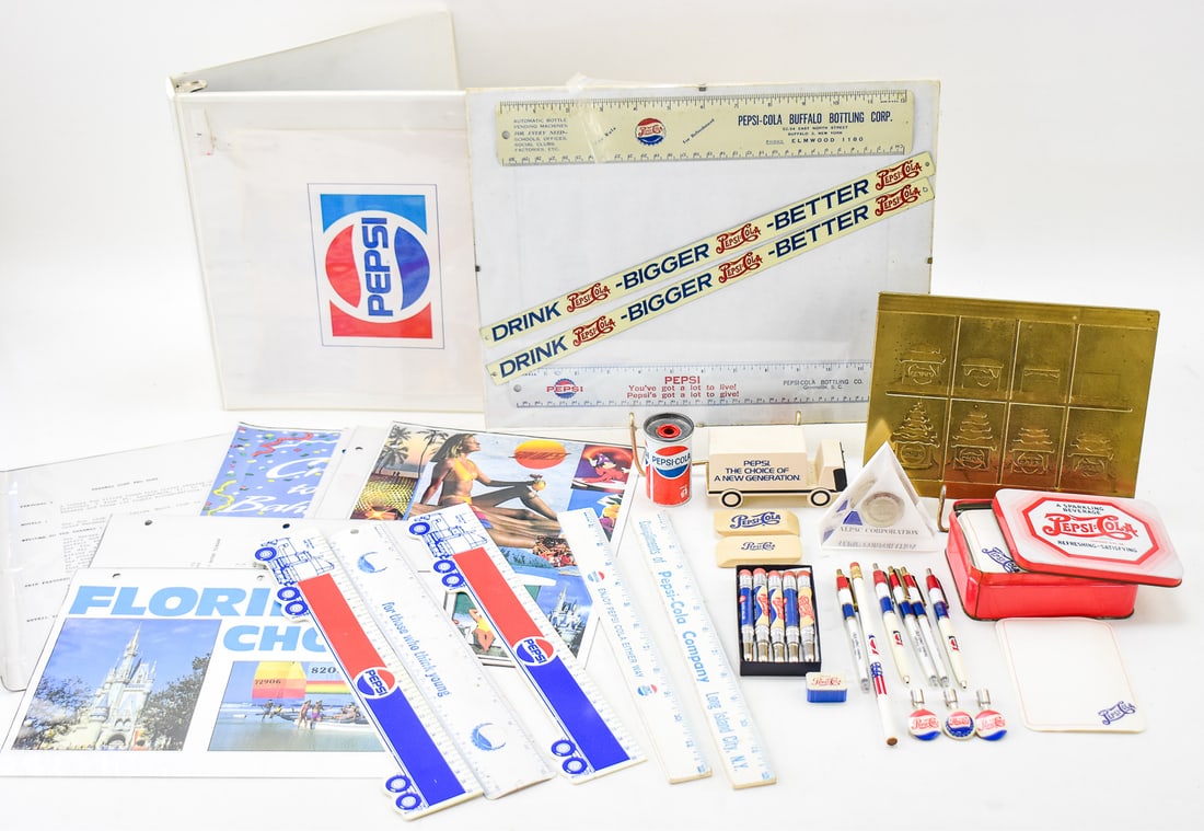 PEPSI BRASS ANIMATION PRINTING PLATE, STATIONERY, & COLLECTIBLES: (1 of 3)