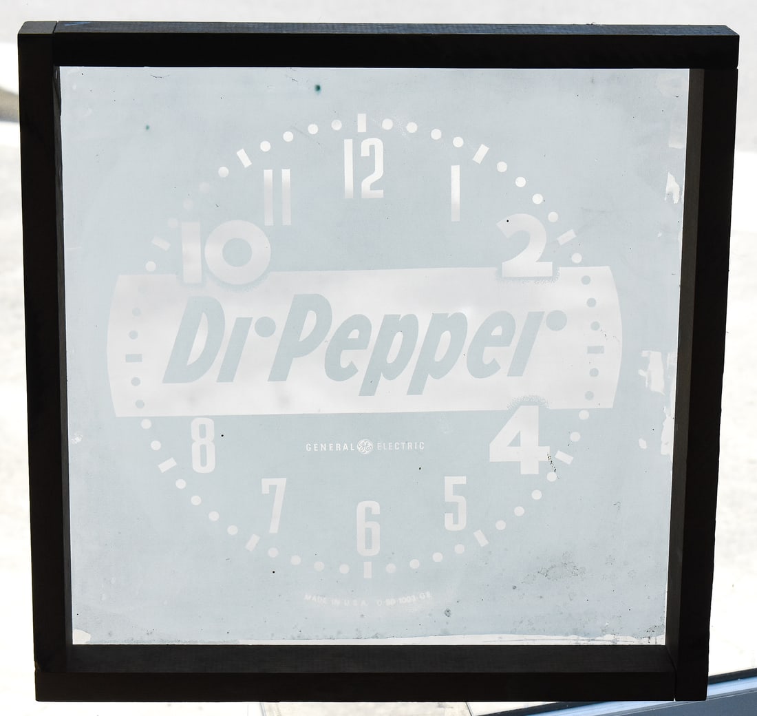 SCREEN PRINTING STENCIL FOR MID 20TH CENTURY DR. PEPPER GENERAL ELECTRIC CLOCK (1 of 3)