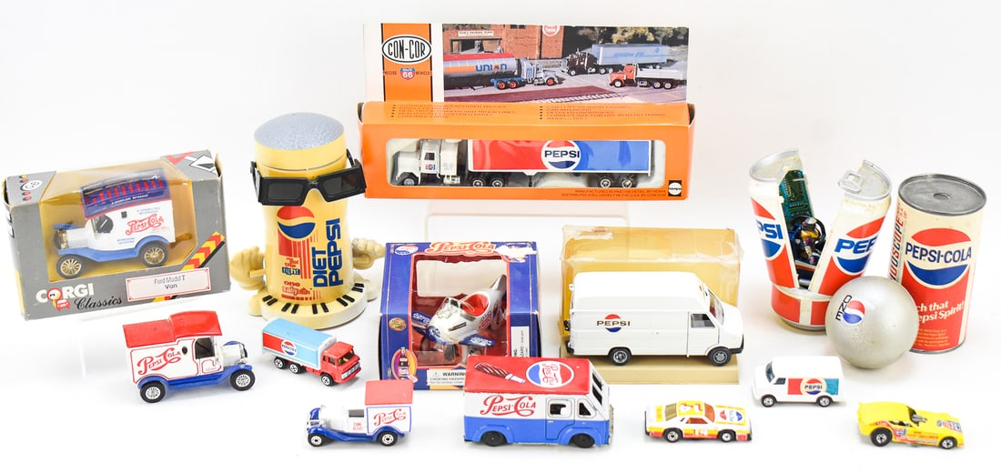 PEPSI ADVERTISING DIE-CAST MODELS, TOYS: CORGI, HOTWHEELS, MATCHBOX (1 of 4)