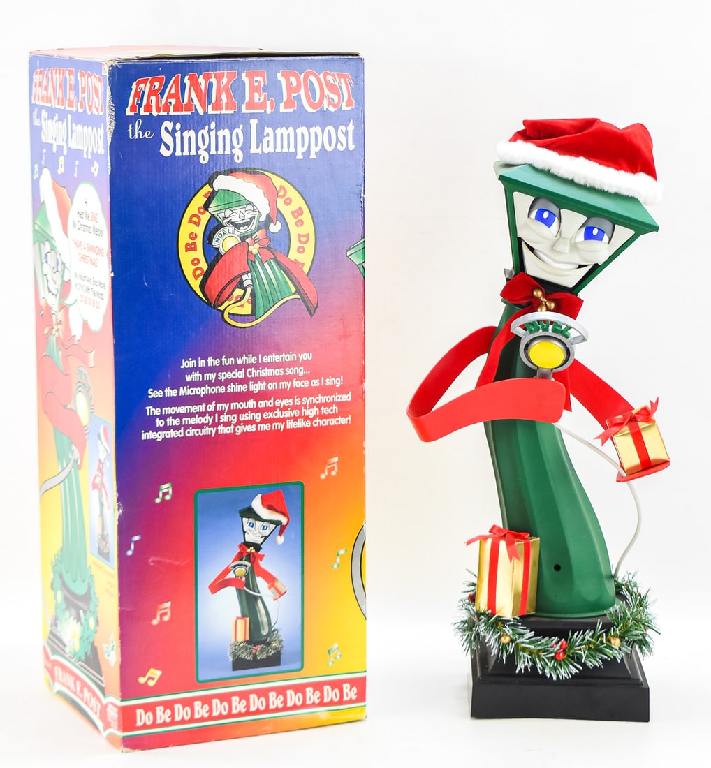 TELCO "FRANK E. POST" ANIMATED & SINGING LAMP POST (1 of 3)