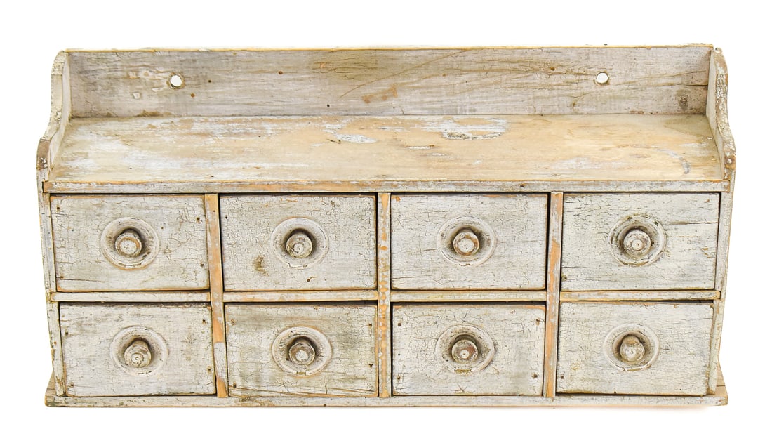 RUSTIC STYLE WOODEN WALL-MOUNTED SPICE CABINET