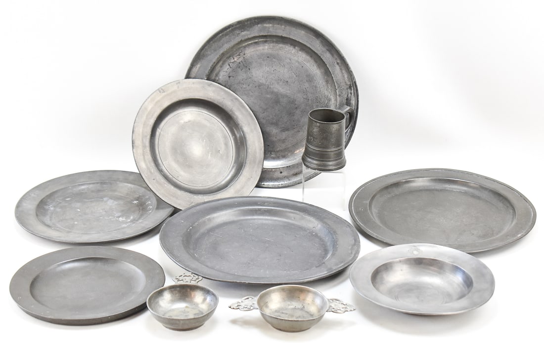 EUROPEAN PEWTER DINNERWARE ASSORTMENT (1 of 4)