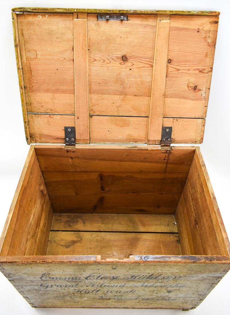 CUSTOMARY SCANDINAVIAN IMMIGRANT TRUNK - 3