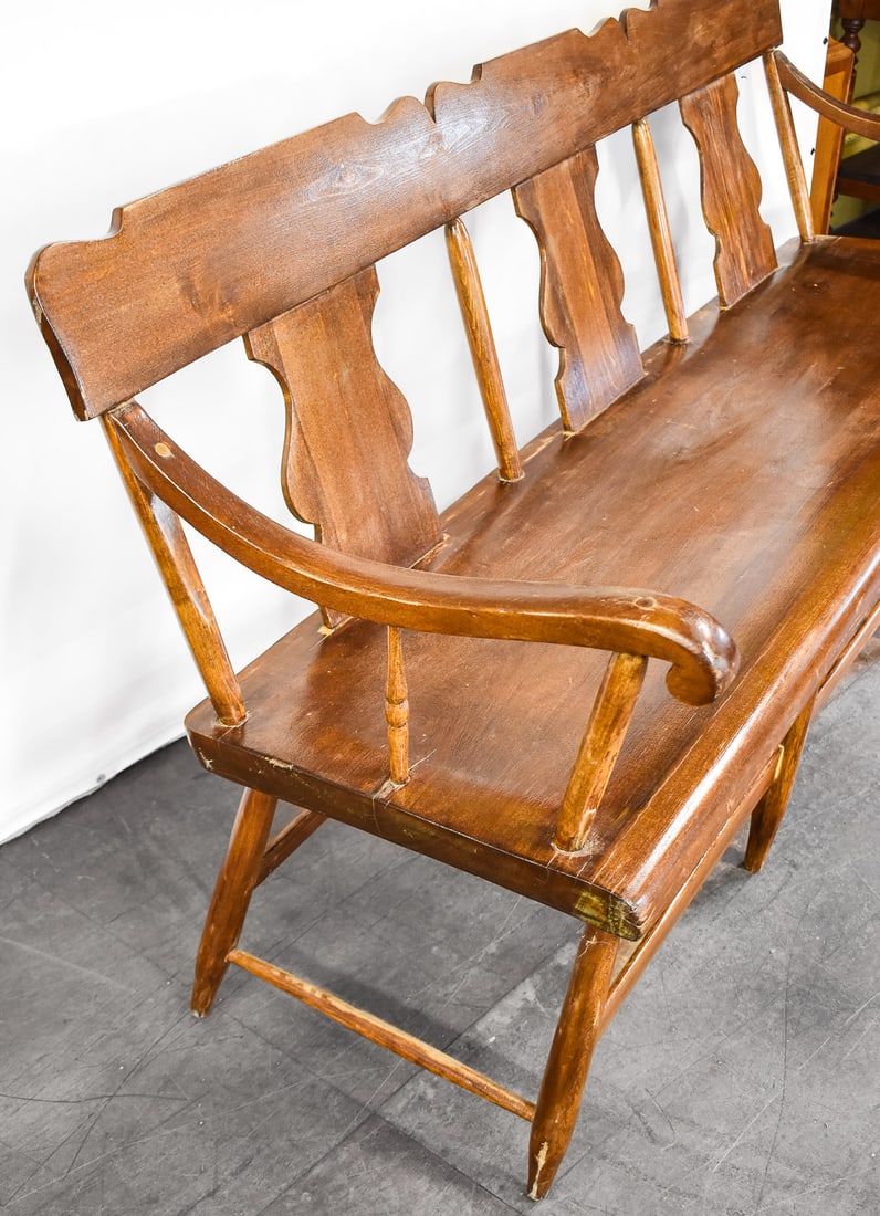 PENNSYLVANIAN STYLE PINE BENCH - 3