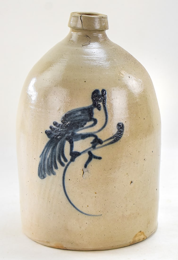 NEW YORK STYLE SALT-GLAZED STONEWARE JUG (1 of 6)