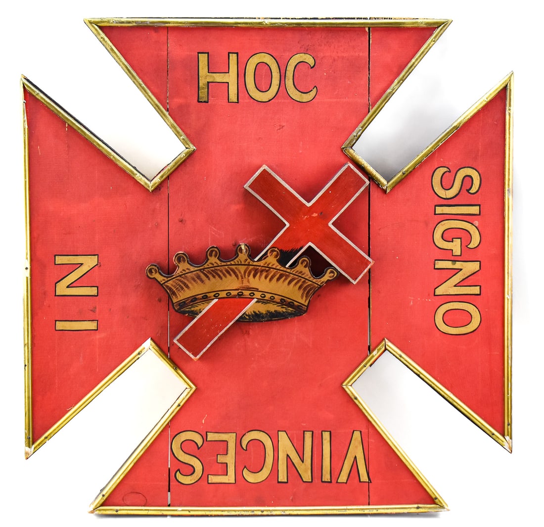 MASONIC KNIGHTS TEMPLAR COMMANDERY LODGE SIGN