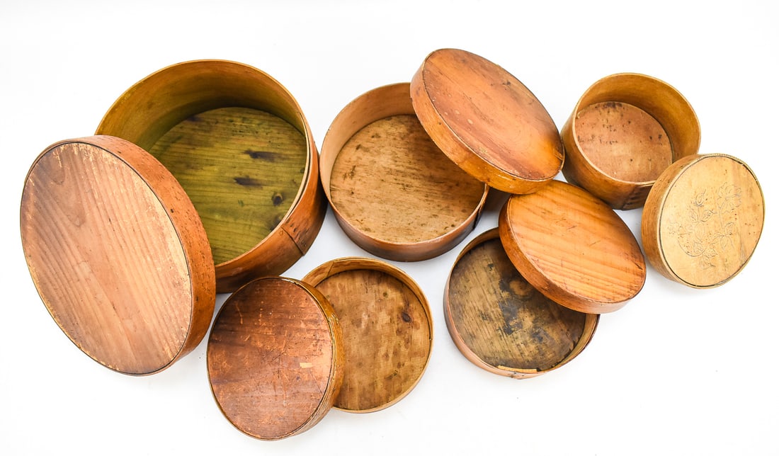 FIVE BENTWOOD PANTRY BOXES - 2