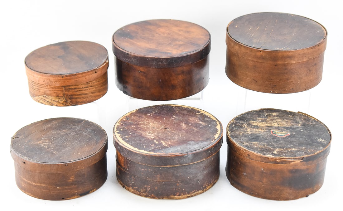 SIX BENTWOOD PANTRY BOXES (1 of 3)