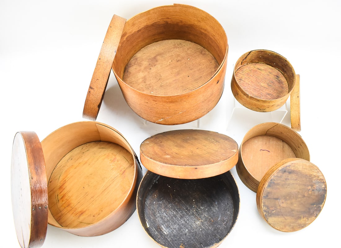 FIVE BENTWOOD PANTRY BOXES - 3