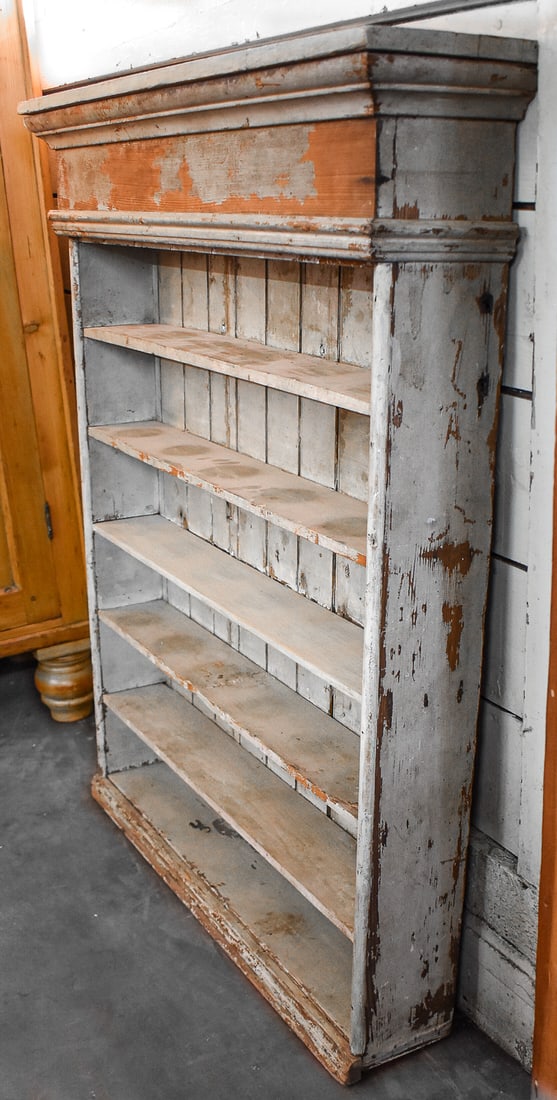 RUSTIC PINE WOOD PANTRY SHELF - 2