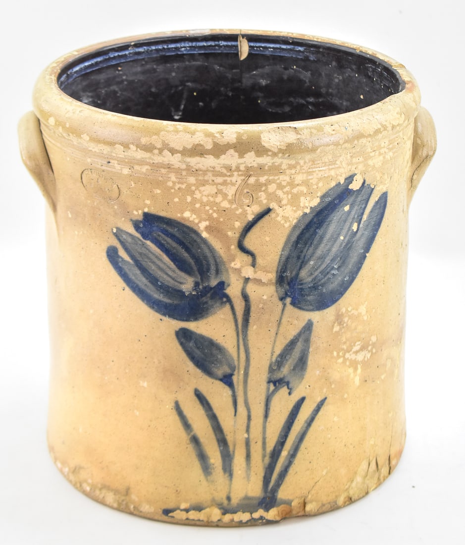 THEODORE GUNTHER & BERNS SIX-GALLON STONEWARE CROCK (1 of 6)