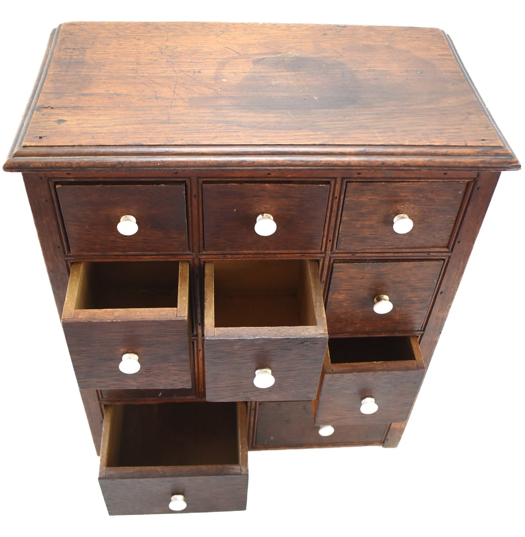 WALNUT MULTI-DRAWER SPICE CABINET - 2