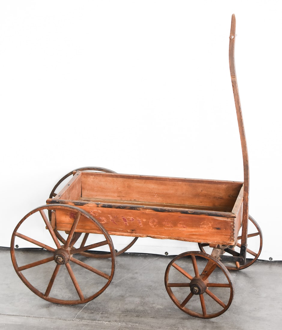 PARIS MANUFACTURING CO. WOODEN "EXPRESS" CHILDRENS WAGON (1 of 5)