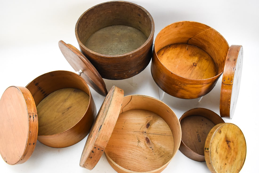 FIVE LIDDED SHAKER-STLYE PANTRY BOXES - 3