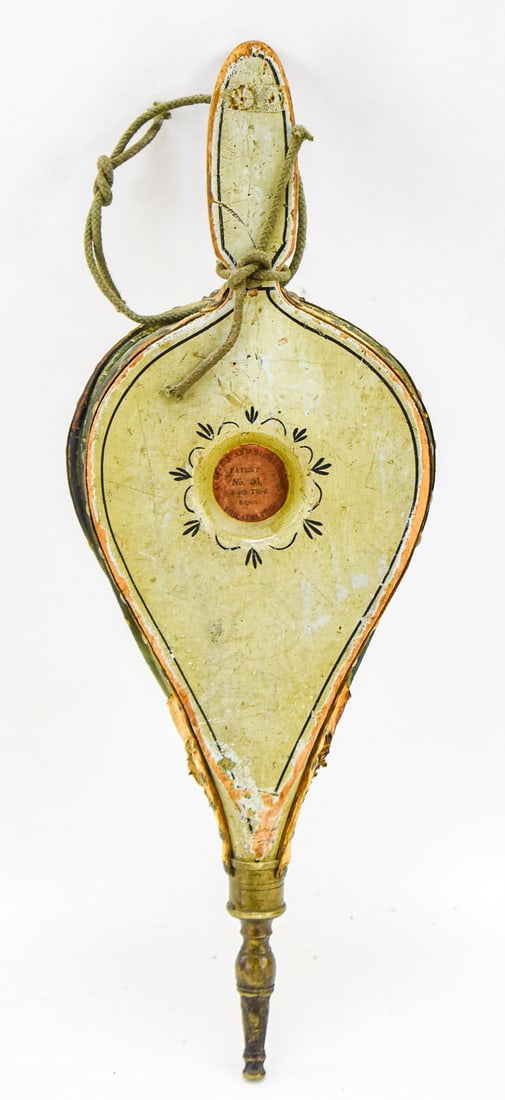 ECKSTEIN & RICHARDS TURTLE-BACK FIREPLACE BELLOWS - 2