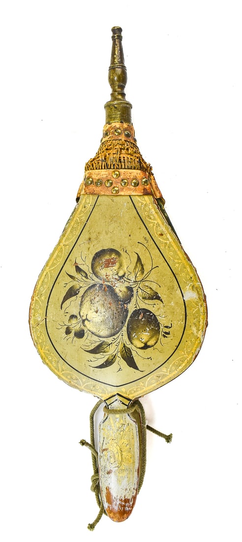 ECKSTEIN & RICHARDS TURTLE-BACK FIREPLACE BELLOWS - 4