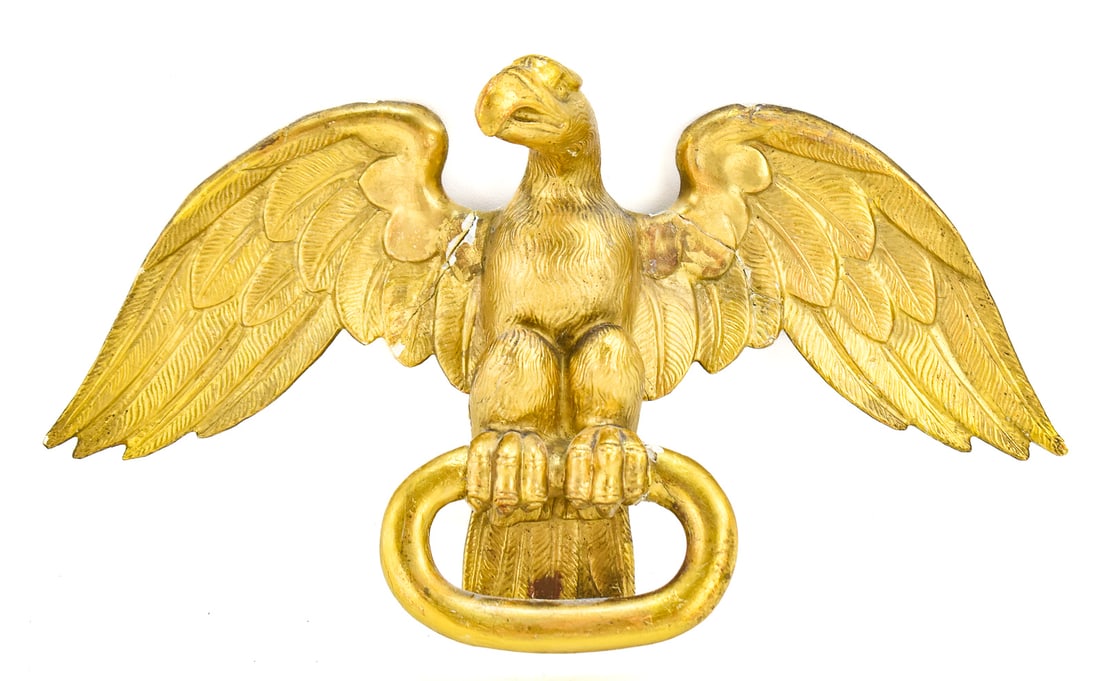 GILT PLASTER EAGLE TOWEL HANGER - 2