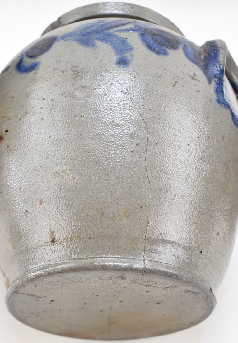 THREE MID-ATLANTIC STONEWARE CROCKS - 2