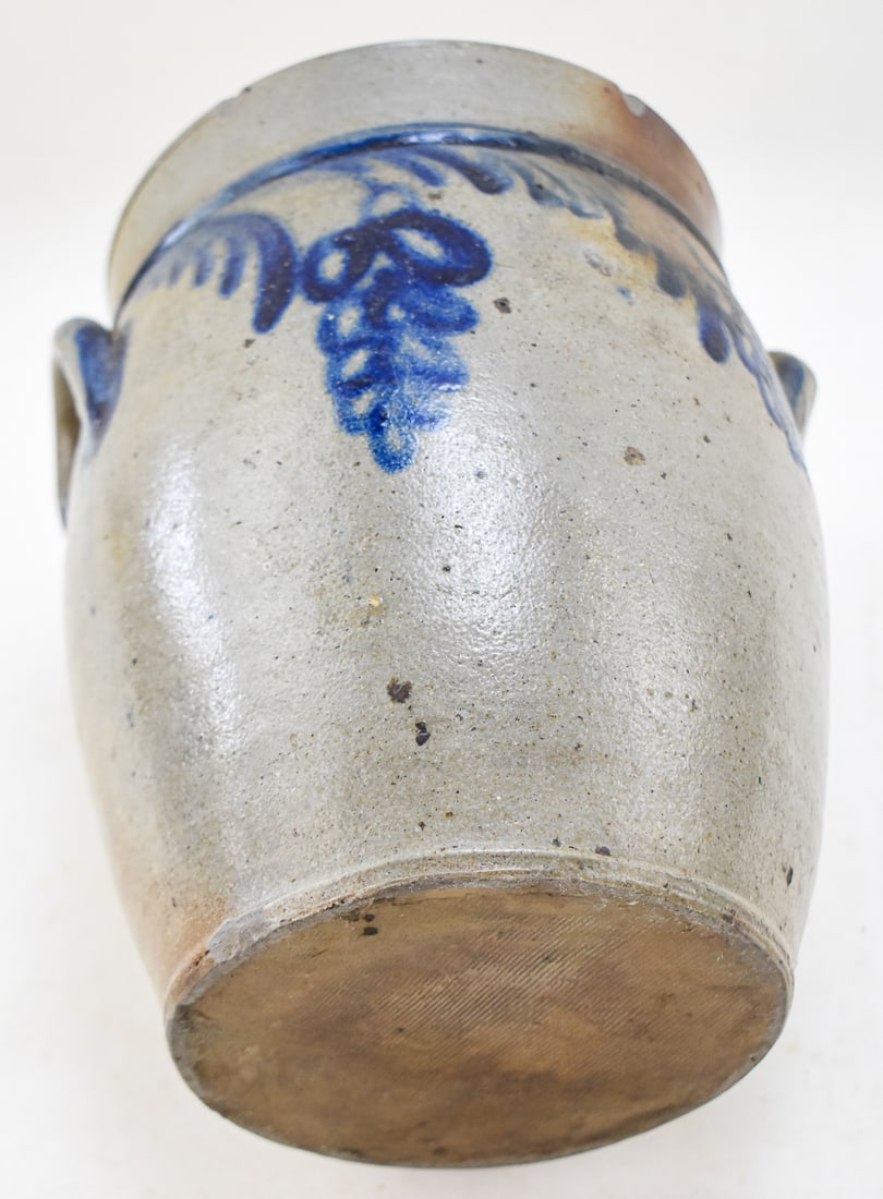 THREE MID-ATLANTIC STONEWARE CROCKS - 4