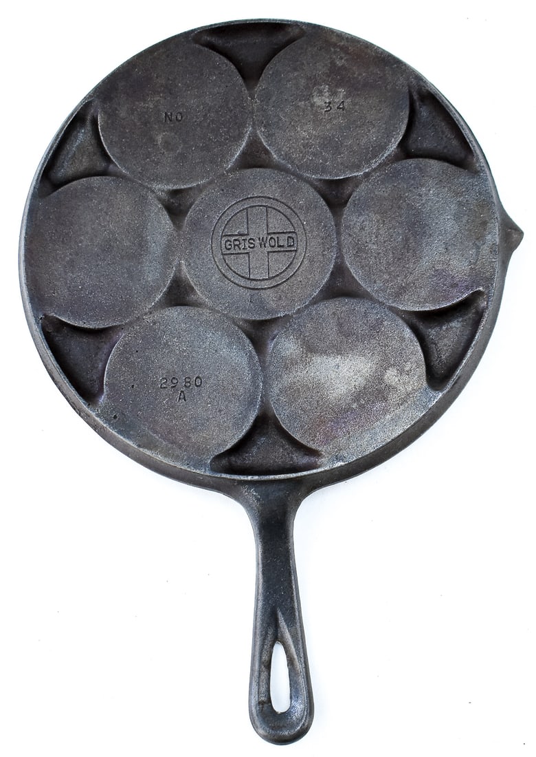 GRISWOLD #34 CAST IRON PLETT PAN (1 of 2)