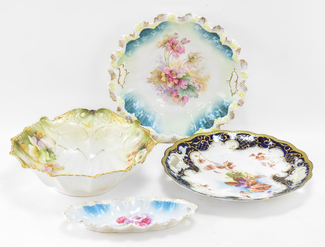 ASSORTMENT OF FOUR R.S. PRUSSIA PORCELAIN BOWLS (1 of 3)