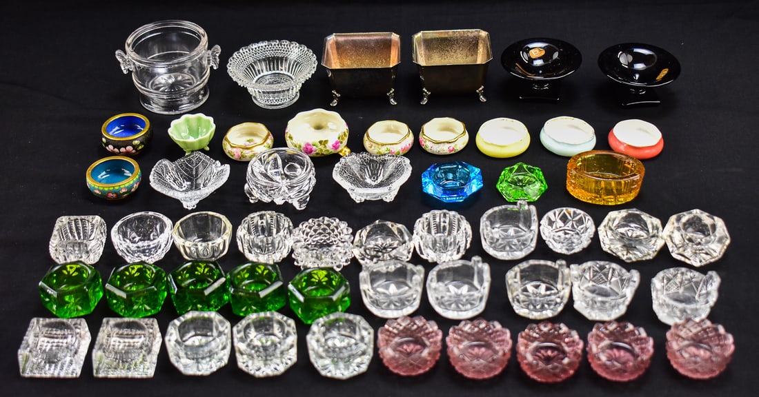 ASSORTMENT OF 53 SALT CELLARS (1 of 2)