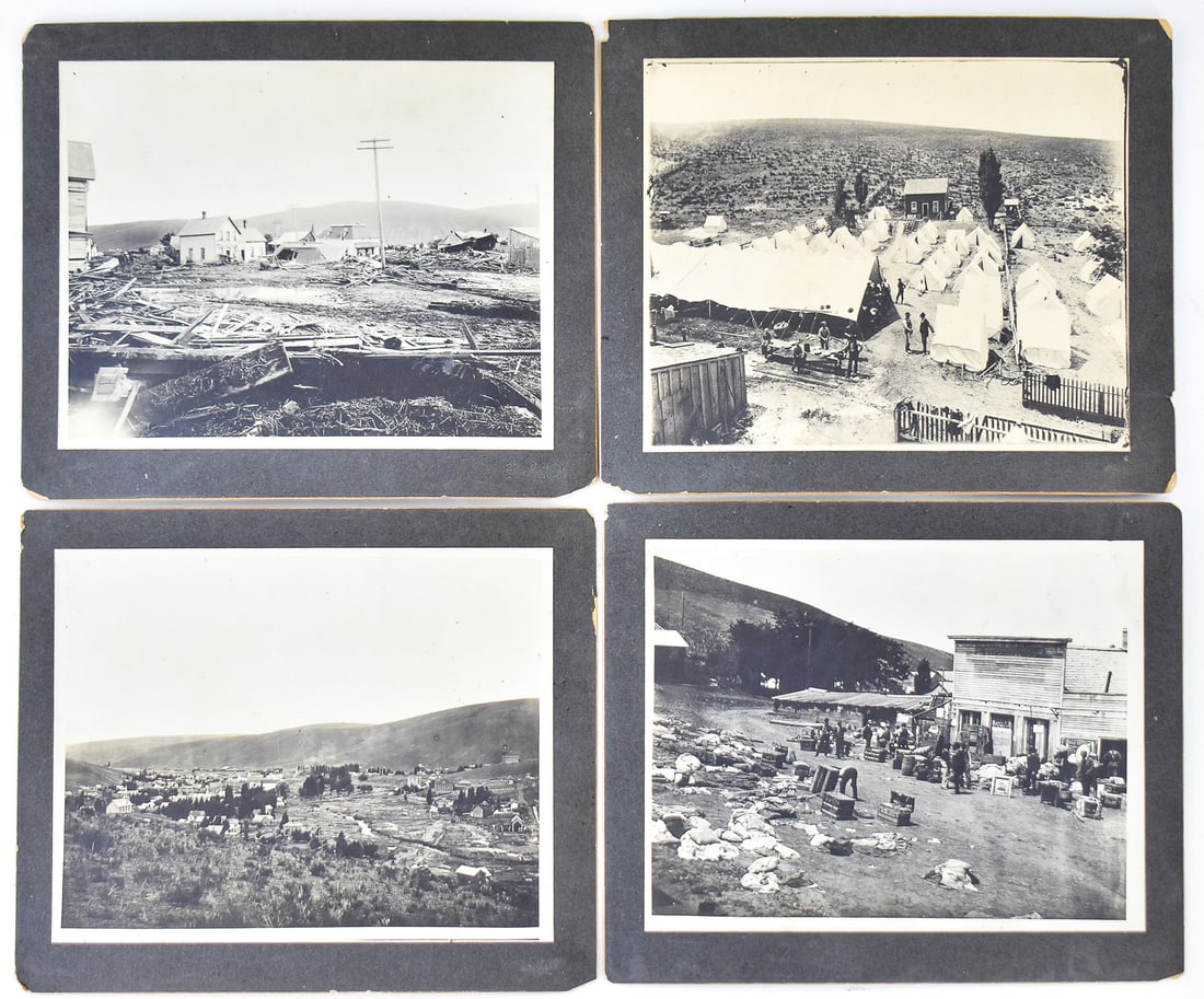 FOUR BERT SIGSBEE 1903 HEPPNER, OREGON FLOOD PHOTOGRAPHS (1 of 7)