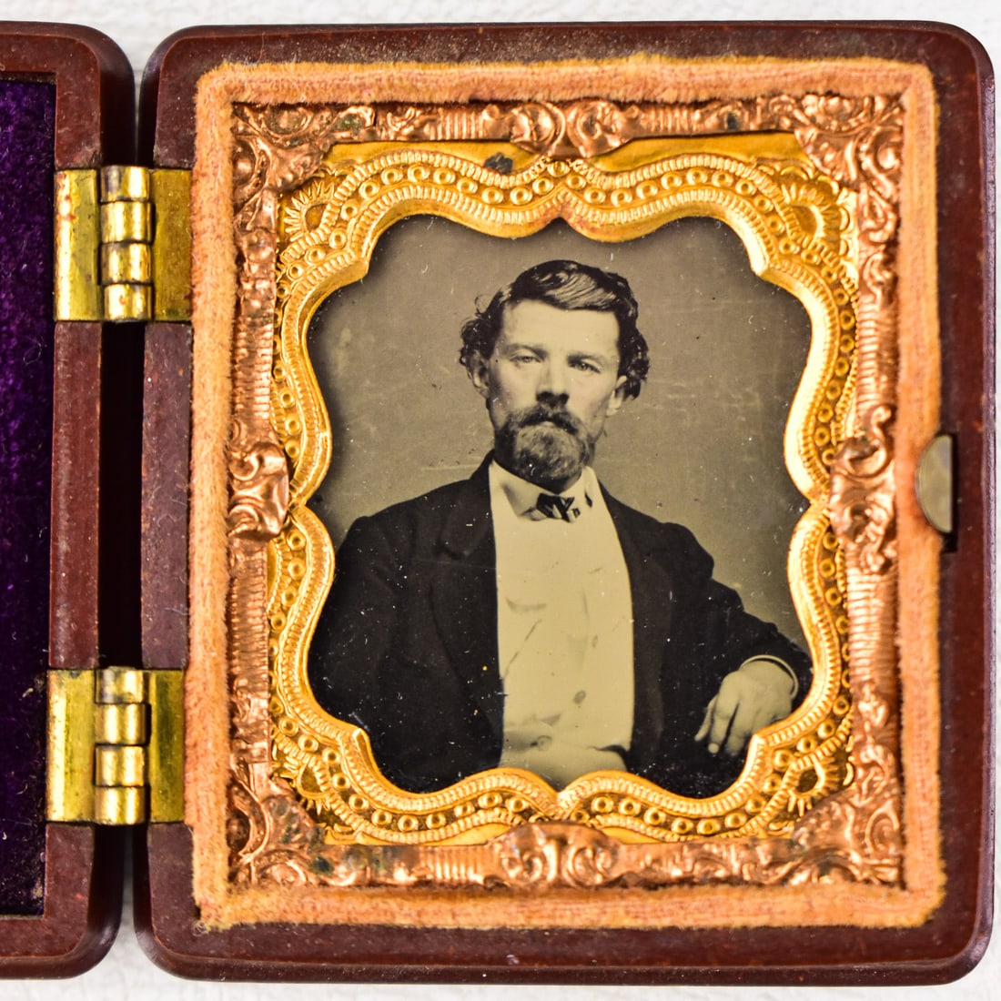 MINIATURE DAGUERREOTYPE; UNION CASE - 2