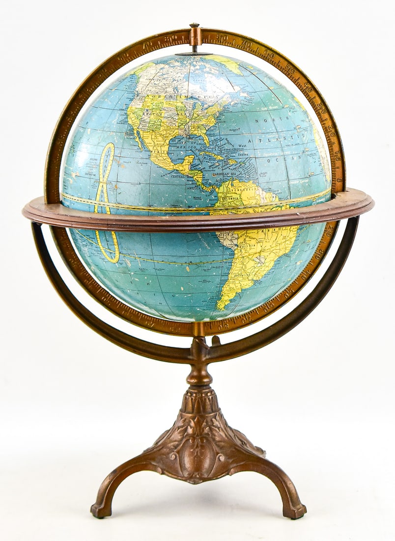 CRAM'S UNIVERSAL TERRESTRIAL GLOBE, C. 1939 (1 of 2)