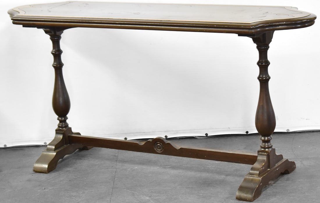 JACOBEAN STYLE TRESTLE SOFA TABLE (1 of 3)