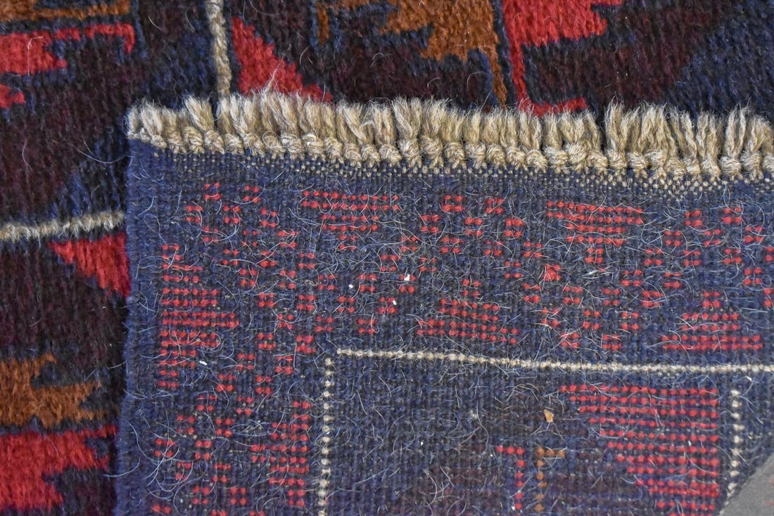 AFGHAN BALUCHI WOOL RUG - 3