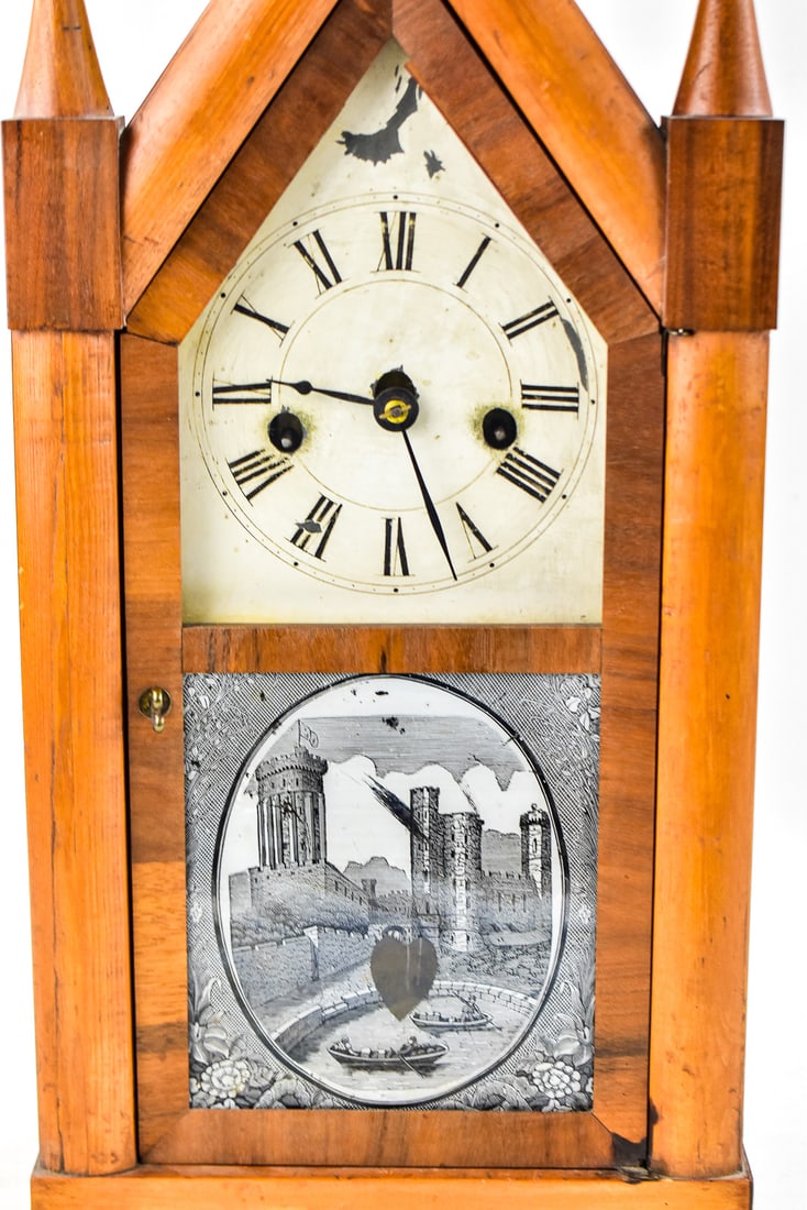 ELISHA MANROSS STEEPLE CLOCK - 3
