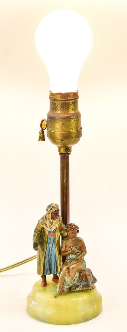 FRANZ XAVIER BERGMAN STYLE ORIENTALIST DESK LAMP (1 of 2)