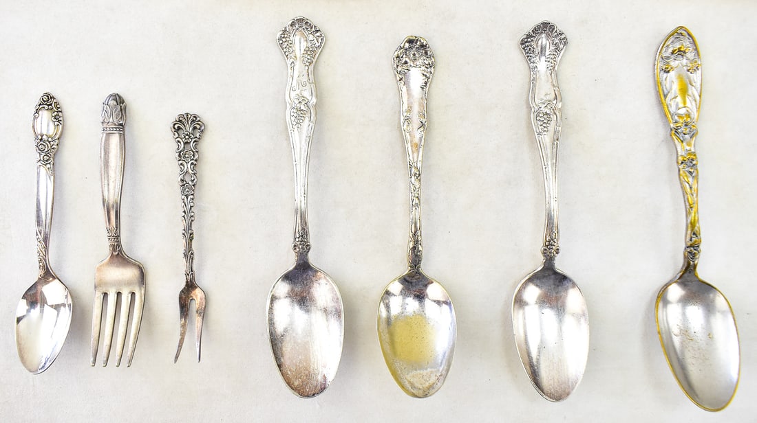 ASSORTMENT OF SILVER-PLATE FLATWARE - 3