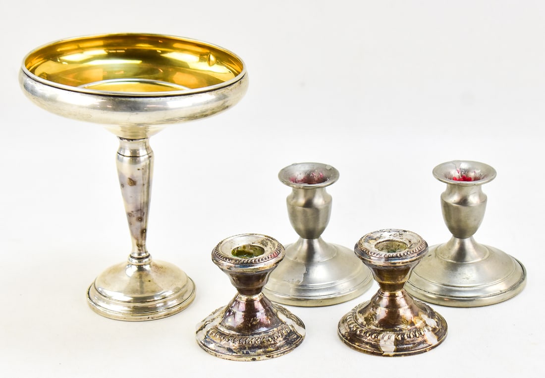 SILVER TABLE DECOR; STERLING & PEWTER (1 of 4)