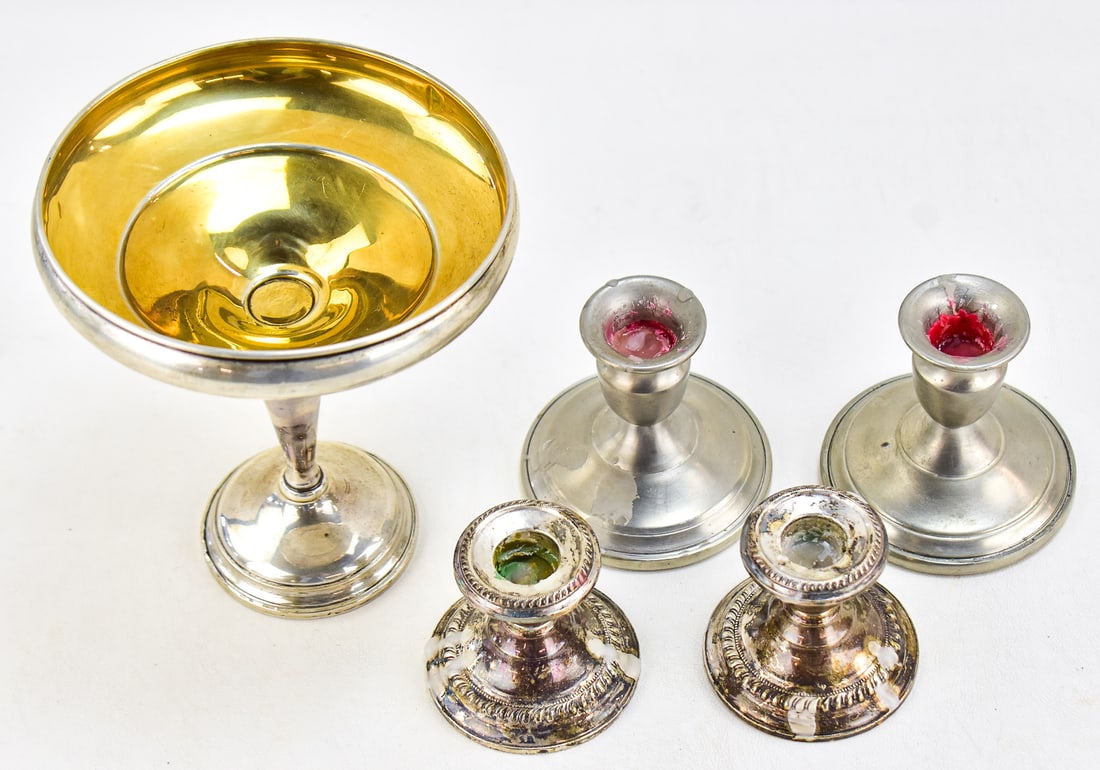 SILVER TABLE DECOR; STERLING & PEWTER - 2