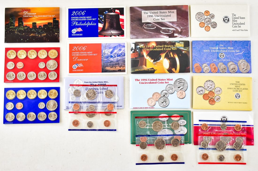 COLLECTION OF U.S. UNCIRCULATED COIN SETS 1987-2008 (1 of 3)