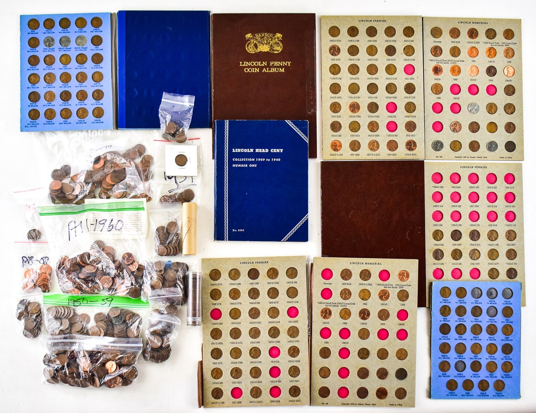 U.S. ONE CENT COLLECTION: WHEAT PENNIES & LINCOLN MEMORIAL (1 of 4)