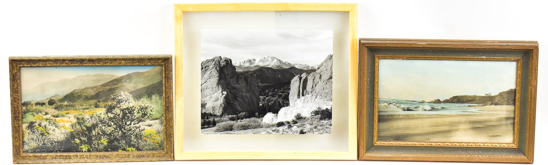 TRIO OF FRAMED LANDSCAPE PHOTOGRAPHS (1 of 5)