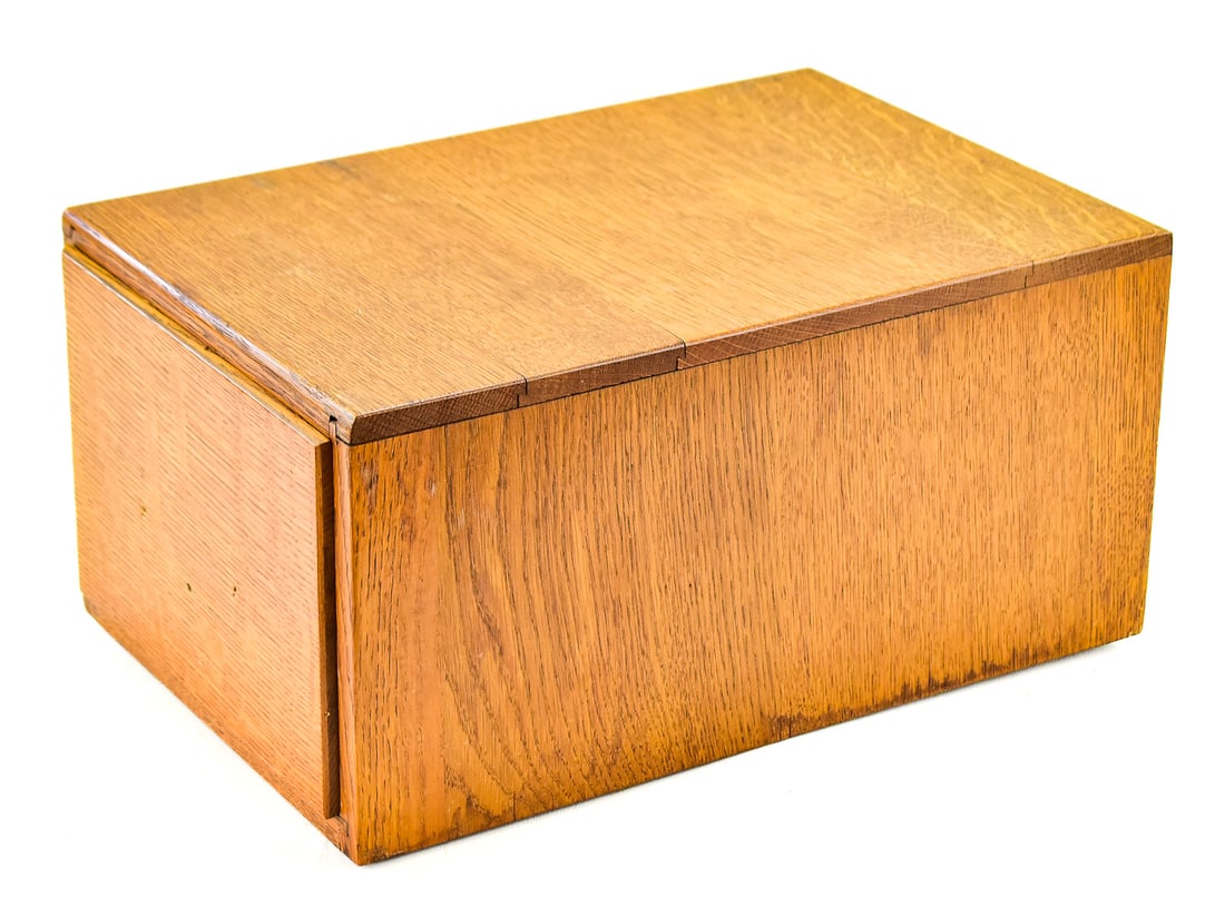 TABLETOP CARD CATALOG FILE BOX - 2