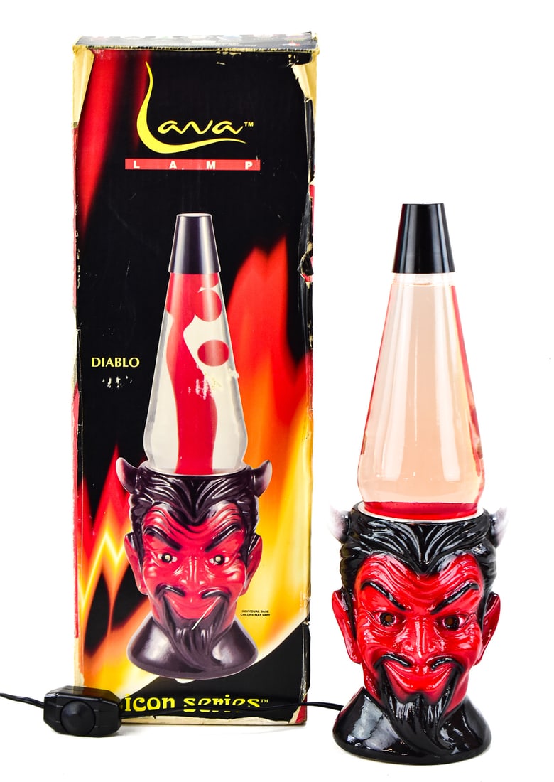 LAVA LITE "DIABLO" DEVIL ICON SERIES LAVA LAMP (1 of 2)