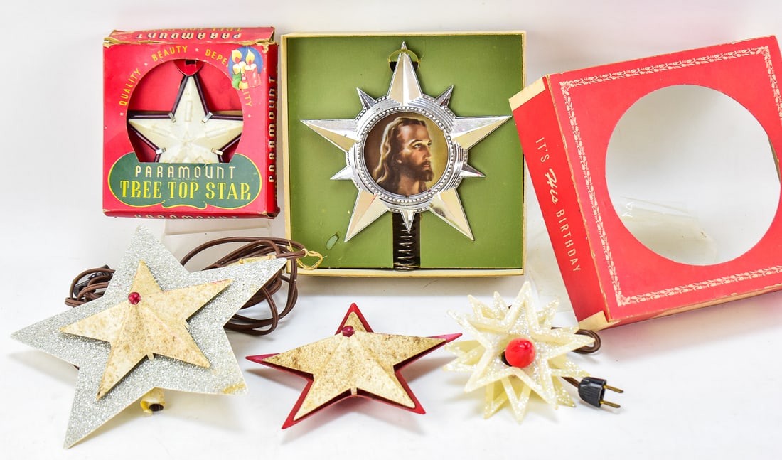 CHRISTMAS TREE STARS: PARAMOUNT, K-B PRODUCTS, NOMA-GLOLITE (1 of 3)