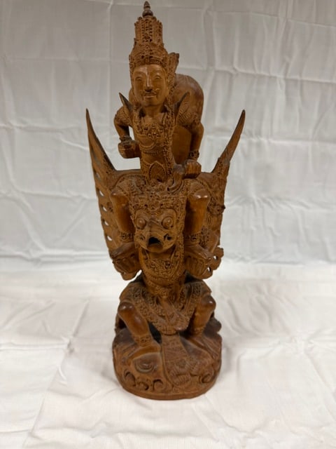 Hand Carved Wood: Hand carved wooden Garuda (Indonesia)