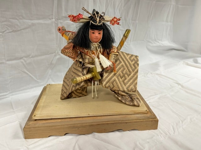 Golden Boy: Japanese Musha Ningyo depicting Kintaro, the Golden Boy