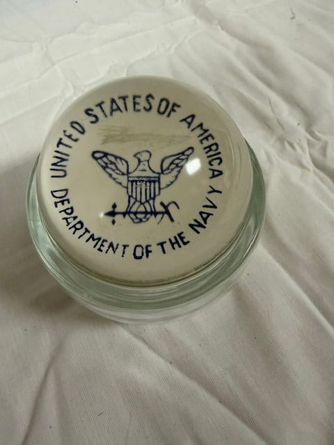 Navy Paperweight: United States Department of The Navy paperweight