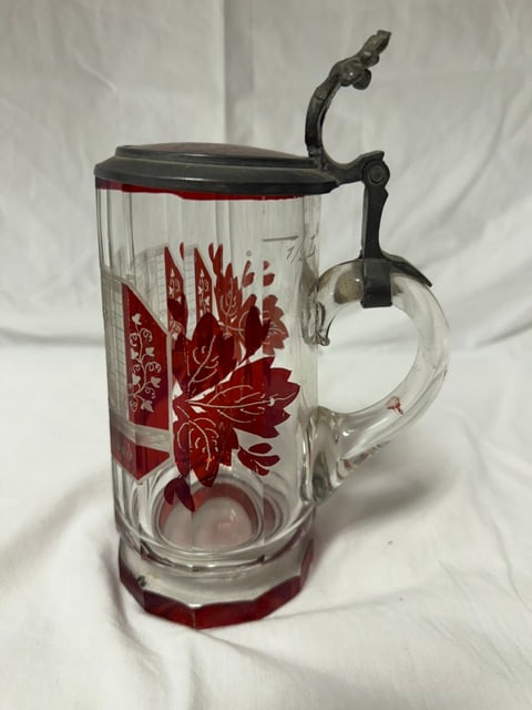 Bohemian Ruby Beer Stein - 2