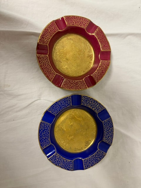 Pair of Bone China Ashtrays (1 of 2)