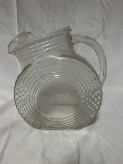 Vintage Clear Glass Pitcher (1 of 2)